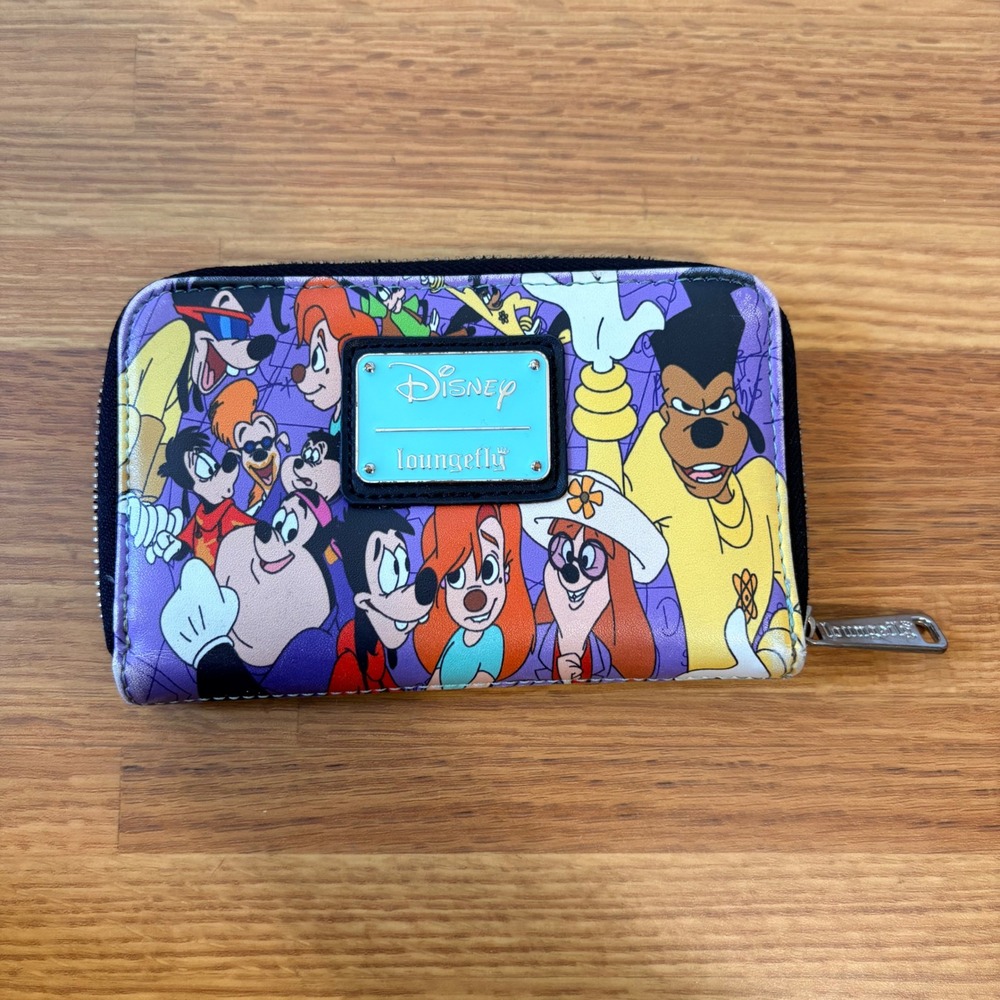 Disney A Goofy Movie Loungefly Zip Wallet Max Goofy Roxanne Powerline Pre-owned